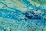 Polished Blue River Chrysocolla Slice - Arizona #167577-1